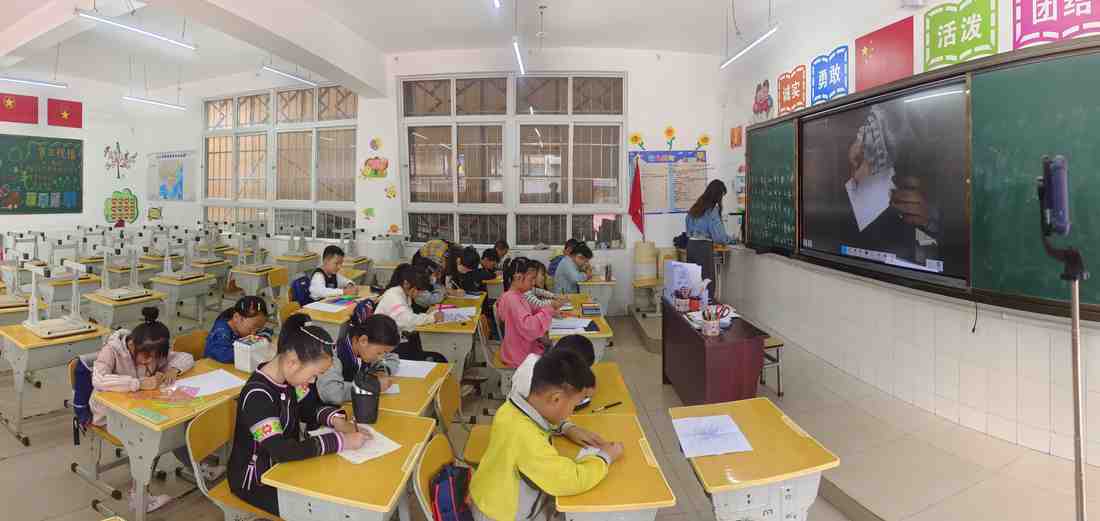 绿春支教课堂现场